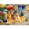 Puzzle 300 dílků- Setkání přátel ve stáji