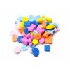 Korálky pěnové - mix tvarů a barev - 66 ks