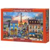Puzzle Castorland 500 dílků - Ulička v Paříži - Pohled na Eiffelku