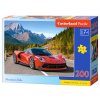 Puzzle Castorland 200 dílků premium - Červené auto v horách