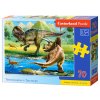 Puzzle Castorland 70 dílků premium - T-rex vs. Triceratops
