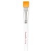 766416440495 SNZ PRO LARGE FLAT BRUSH WHITE OPEN PACK CLOSE UP (1)