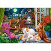 Puzzle Castorland 1500 dílků - Kočky na střeše