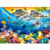 Puzzle Castorland 100 dílků premium - Delfíni v tropech