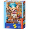 Puzzle Castorland 120 dílků - Psí šéfkuchař