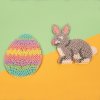 Destičky pro zažehlovací korálky 10ks, zajíc a vajíčko
