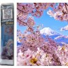 Diamantový obrázek - Třešňové květy a hora Fuji 30 x 40 cm