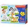 Puzzle Castorland 4v1 mini (3,4,6,9) Africká zvířátka