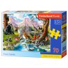 Puzzle Castorland 70 dílků premium - Zvířátka v lese