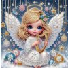 Diamantový obrázek na plátně 23 x 30 cm - Andělíček
