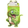 Knížka omalovánek, samolepky, fixy-dinosauři