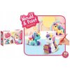 Odlévání figurek jednorožců ze sádry - unicorn, větší sada