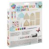 Dřevěný motýlí hotel, 6 akrylových barev, štětec