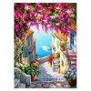 Diamantové malování - Přímořská ulička 30 x 40 cm