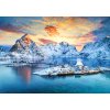 Puzzle Castorland 1000 dílků - Sunrise on Sakrisøy, Lofoten, Norsko