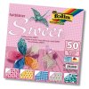 Papíry na origami 20x20 cm, 50 listů, 80 g/m², SWEET