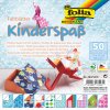Papíry na origami 15x15 cm, 50 listů, 80 g/m², DĚTSKÉ
