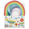 Barevné papírové proužky (na quilling), 300 ks
