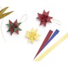 Papírová quilling hvězda 4×4 cm vyrobená ze 4 proužků 35 cm
