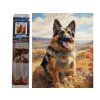 diamatova mozaiky 30x40cm pes vlcak