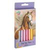 Pastelové fixy 8 ks, kůň