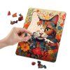 Dřevěné puzzle 125 dílků- Kočka
