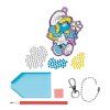 TT750159 SMU CCG DIAMOND PAINTING KEYRING CONTENT
