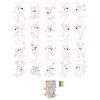 161000 BLU SHAPED COLOURING SET CONTENT