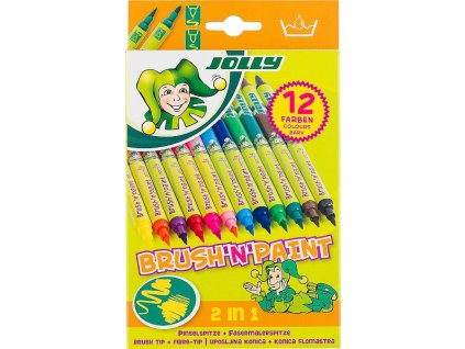 Fixy Jolly Brush'n'Paint - sada 12 ks Fixy Jolly Brush'n'Paint - sada 12 ks