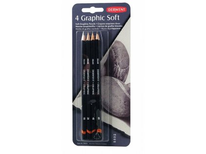 Graphic - sada 4 grafitových tužek, Soft - Sketching
