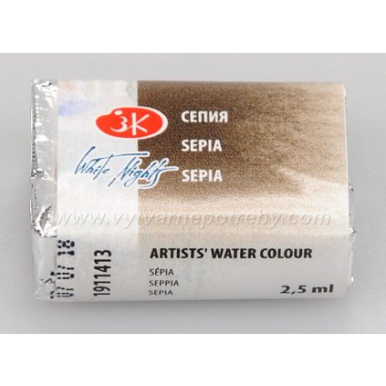 Akvarelová barva - Sepia / Sépie římská