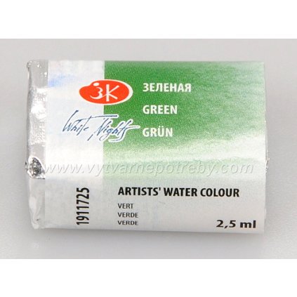 Akvarelová barva - Green / Zelená