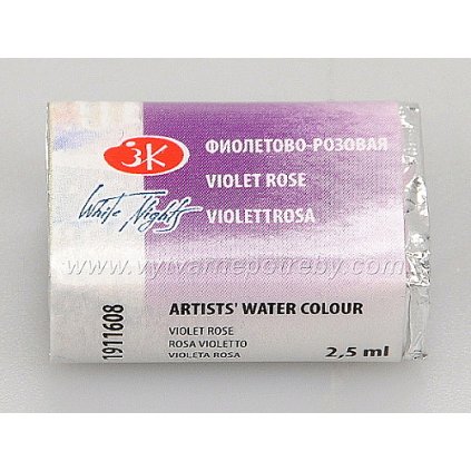 Akvarelová barva - Violet-rose / Fialovo-červená