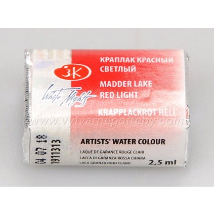Akvarelová barva - Madder lake red light / Kraplak
