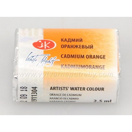 Akvarelová barva - Cadmium orange / Kadmium oranžové