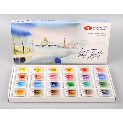 Akvarelove barvy v papire 24