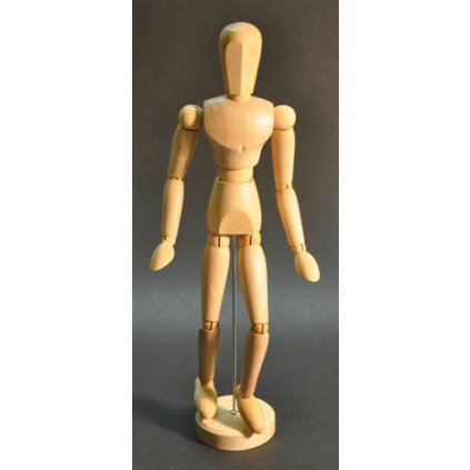 malovani ostatni dreveny model figuriny