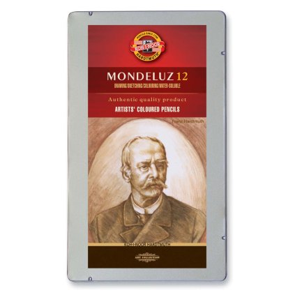 KIN pastelky 12 ks hnede