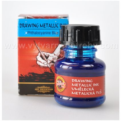 Tus umelecka metalicka modra