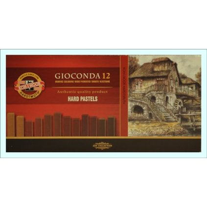 olejove pastely gioconda 12ks hnede