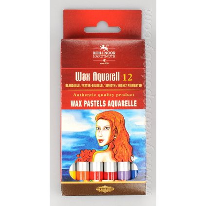 KIN wax aquarell pastela 12 papir
