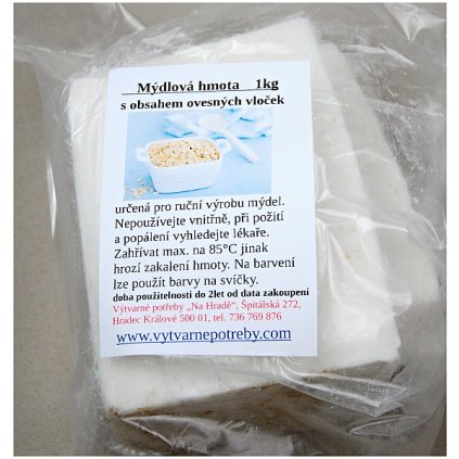 mydlova hmota s vlockami