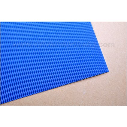 Vlnita lepenka tm modra