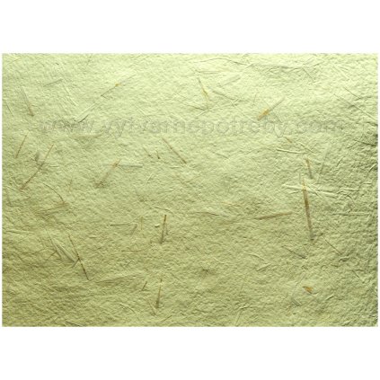 Rucni papir s travou