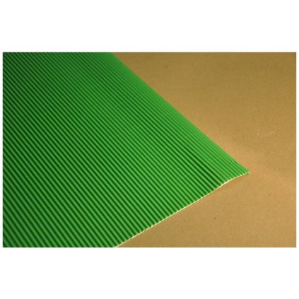 vlnita lepenka zelena