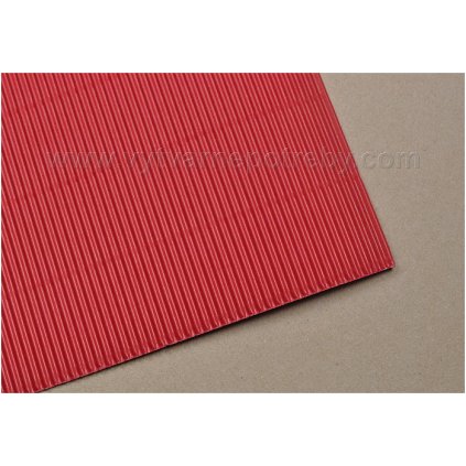 Vlnita lepenka cervena