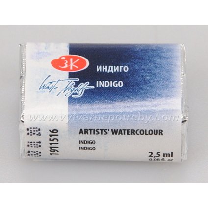Akvarelová barva – Indigo 2,5 ml.