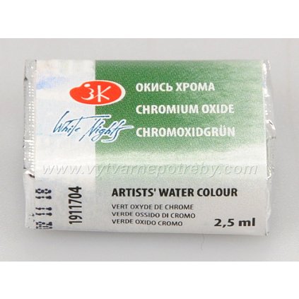 Akvarelová barva – Chromium Oxide / Chromoxid tupý 2,5 ml.