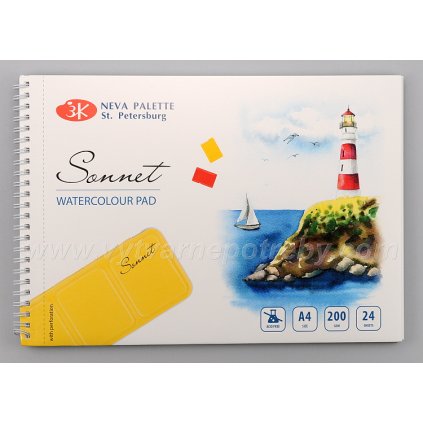 Sonnet akvarelovy blokspiralovy