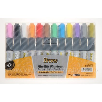 BRONS akrylove popisovace 12